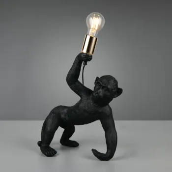 Lampa de masa Bobo, RL, 31.5x17.5x42 cm, 15W, 1x E27, polirasina, negru imagine