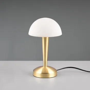 Lampa de masa Canaria, RL, 15x26.5 cm, 40W, 1x E14, metal, bronz mat/alb imagine