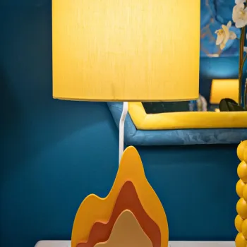 Lampa de masa Color -A, Mauro Ferretti, 1 x E27, 40W, 30x30x57 cm, MDF/fier, multicolor imagine