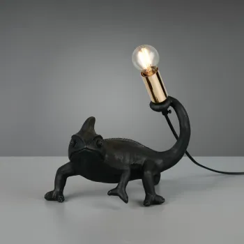 Lampa de masa Crawly, RL, 24.5x14x22 cm, 10W, 1x E14, polirasina, negru imagine