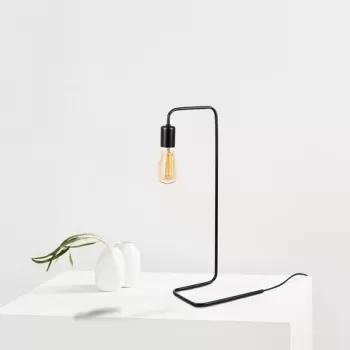 Lampa de masa, Denge - 3441, Opviq, 17 x 28 x 55 cm, 1 x E27, 40W, negru imagine