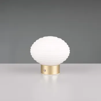 Lampa de masa Earl, RL, 15.5x14.5 cm, 1.5W, 1x SMD, metal, bronz mat/alb imagine