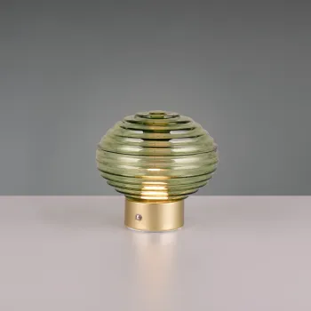 Lampa de masa Earl, RL, 15.5x14.5 cm, 1.5W, 1x SMD, metal, bronz mat/verde imagine