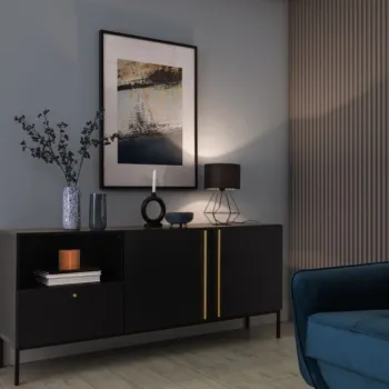 Lampa de masa ELTAP, Brevitas, 25x44 cm, 1xE27, 15W, otel/PVC, negru imagine