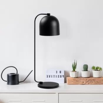 Lampa de masa, Epika - 12247, Fulgor, 17 x 22 x 60 cm, 1 x E14, 40W, negru imagine