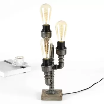 Lampa de masa, Evila Originals, 791EVL1548, Fier, Negru imagine