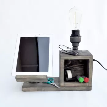 Lampa de masa, Evila Originals, 791EVL1559, Fier, Negru imagine