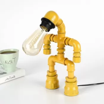 Lampa de masa, Evila Originals, 791EVL1562, Metal turnat, Galben imagine