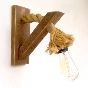 Lampa de masa, Evila Originals, 791EVL2538, Lemn, Maro imagine