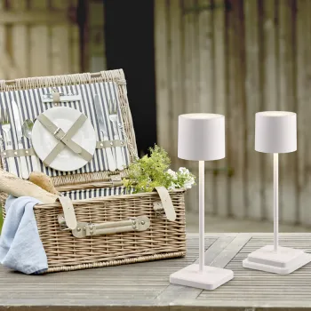 Lampa de masa Fernandez, RL, 12.5x12.5x38 cm, 1.5W, 1x SMD, plastic, alb mat imagine