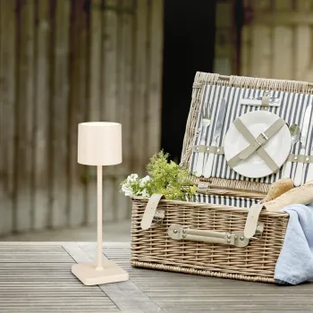 Lampa de masa Fernandez, RL, 12.5x12.5x38 cm, 1.5W, 1x SMD, plastic, bej imagine