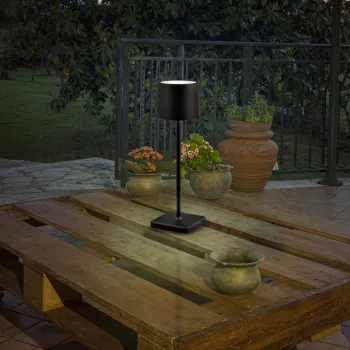 Lampa de masa Fernandez, RL, 12.5x12.5x38 cm, 1.5W, 1x SMD, plastic, negru mat imagine