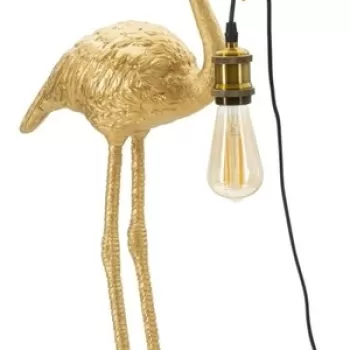 Lampa de masa Flamingo, Mauro Ferretti, 1 x E27, 40W, 37x19x59 cm, auriu imagine