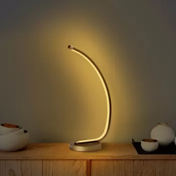 Lampa de masa, Fresno, 119FRS1401, Metal, Auriu imagine