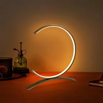 Lampa de masa, Fresno, 119FRS1408, Metal, Auriu imagine