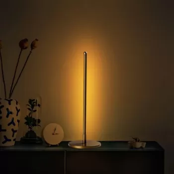 Lampa de masa, Fresno, 119FRS1410, Metal, Auriu imagine