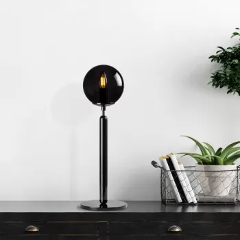 Lampa de masa, Fulgor, 942FLG1810, Metal, Negru imagine