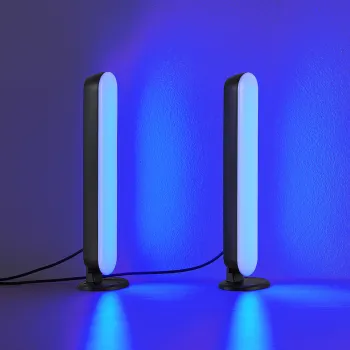 Lampa de masa Game, RL, 3.5x4.5x28 cm, 2.5W, 2x SMD, plastic, negru imagine