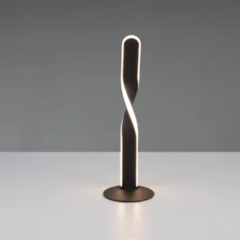 Lampa de masa Ginko, RL, 13x40 cm, 10W, 1x SMD, metal, negru mat imagine