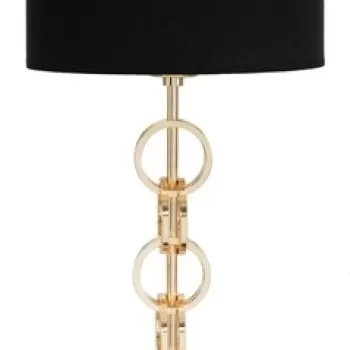 Lampa de masa Glam Rings, Mauro Ferretti, 1 x E27, 40W, O25x54.5 cm, fier/textil imagine