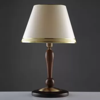 Lampa de masa, HML-9046-1E, Aurora, 35 x 57 cm, 1 x E27, 60W, crem/maro imagine