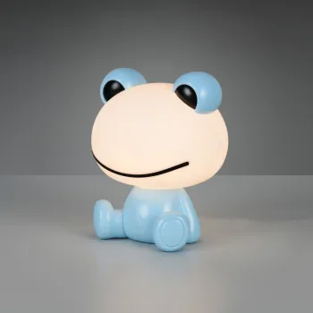 Lampa de masa Hopper, RL, 19.5x16.5x24.5 cm, 0.3W, 1x SMD, plastic, albastru imagine