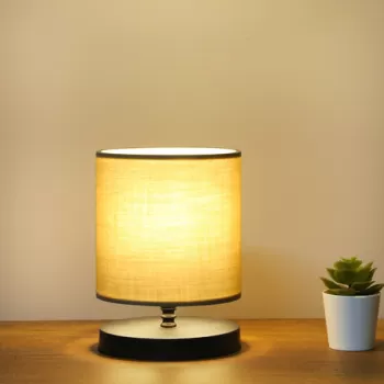 Lampa de masa, Insignio, 780SGN1976, Textil, Bej imagine