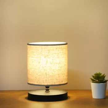 Lampa de masa, Insignio, 780SGN1977, Textil, Crem imagine