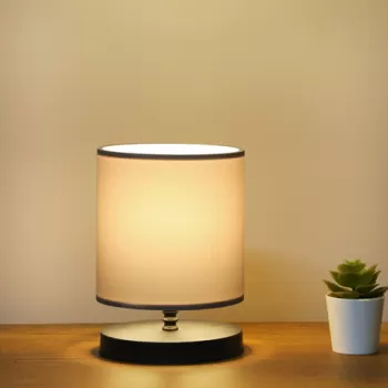 Lampa de masa, Insignio, 780SGN1984, Textil, Gri imagine