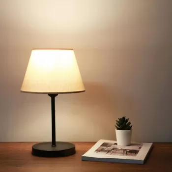 Lampa de masa, Insignio, 780SGN2540, Metal, Bej/Negru imagine