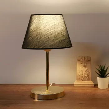 Lampa de masa, Insignio, 780SGN2545, Metal, Negru/Auriu imagine