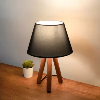 Lampa de masa, Insignio, 780SGN2569, Lemn, Antracit imagine