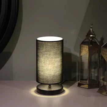 Lampa de masa, Insignio, 780SGN2580, Lemn, Antracit imagine