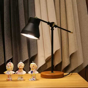 Lampa de masa, Insignio, 780SGN4492, Metal, Negru imagine