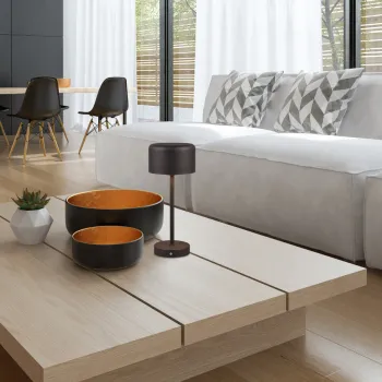 Lampa de masa Jeff, RL, 12.5x30 cm, 1.5W, 1x SMD, metal, negru mat imagine