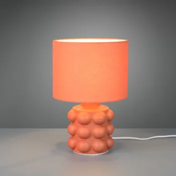 Lampa de masa Kate, RL, 20x30 cm, 40W, 1x E14, ceramica, apricot imagine