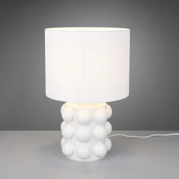 Lampa de masa Kate, RL, 30x47 cm, 60W, 1x E27, ceramica, alb imagine