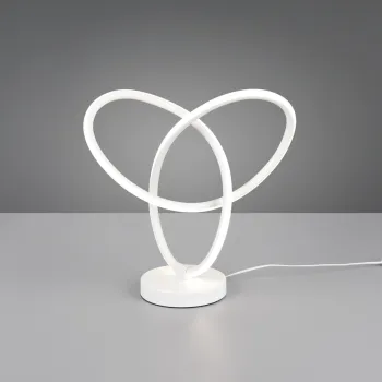 Lampa de masa Lando, RL, 28x12x28 cm, 8W, 1x SMD, metal, alb mat imagine