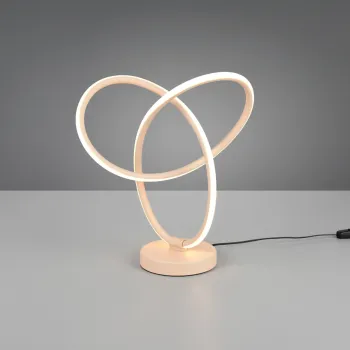 Lampa de masa Lando, RL, 28x12x28 cm, 8W, 1x SMD, metal, bej imagine