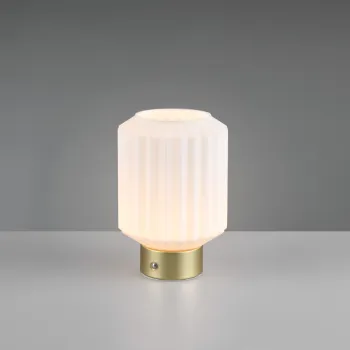 Lampa de masa Lord, RL, 13x19.5 cm, 1.5W, 1x SMD, metal, bronz mat/alb imagine