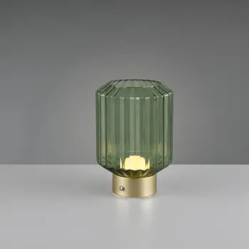 Lampa de masa Lord, RL, 13x19.5 cm, 1.5W, 1x SMD, metal, bronz mat/verde imagine