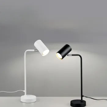 Lampa de masa Marley, TRIO, 12x25x45 cm, 5W, 1x GU10, metal, alb mat imagine