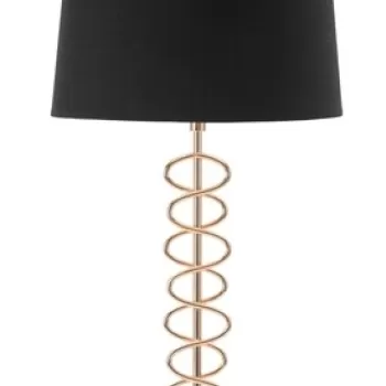 Lampa de masa, Mauro Ferretti, 30x61.5 cm, fier, auriu/negru imagine