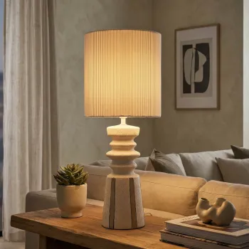 Lampa de masa, Mauro Ferretti, Tribal, 1 x E27, 40W, 22.5x57 cm, ceramica, multicolor imagine