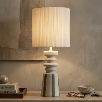 Lampa de masa, Mauro Ferretti, Tribal, 1 x E27, 40W, 26.5x67 cm, ceramica, multicolor imagine