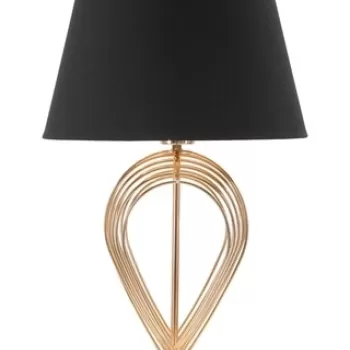 Lampa de masa Maxt, Mauro Ferretti, 32.5x53.5 cm, fier, auriu/negru imagine