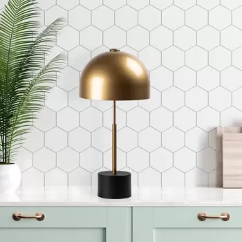 Lampa de masa, Mixed - 11496, Fulgor, 26 x 53 cm, 1 x E14, 40W, auriu imagine