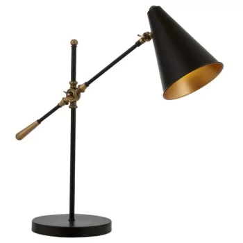 Lampa de masa, ML-9114-1BSY, Aurora, 64 x 20 x 60 cm, 1 x E14, 40W, negru imagine