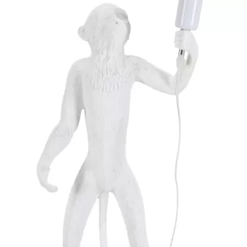 Lampa de masa Monkey, Mauro Ferretti, O26 x 55 cm, 1 x E27, 40W, polirasina, alb imagine