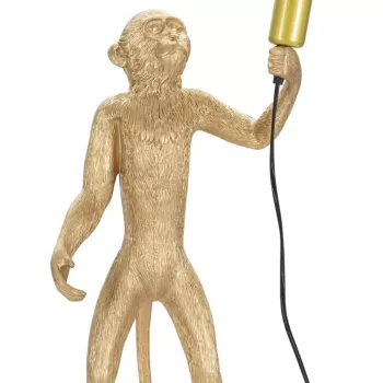 Lampa de masa Monkey, Mauro Ferretti, O26 x 55 cm, 1 x E27, 40W, polirasina, auriu imagine